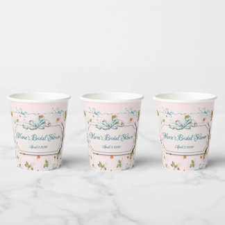 Gobelets En Papier Marie Antoinette Petite fraise 8 oz Coupe papier