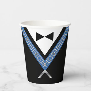 Gobelets En Papier Masonic Masters Jewel Tux Modèle Freemason Party