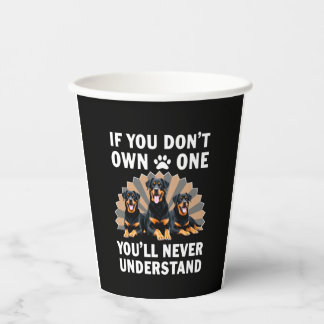 Gobelets En Papier Meilleur art Rottweiler pour hommes femmes enfants