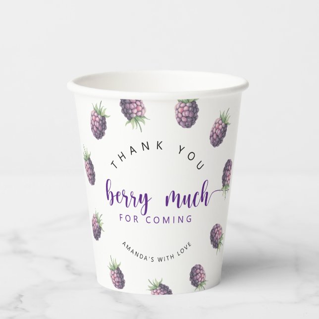 Gobelets En Papier Merci (Recto)