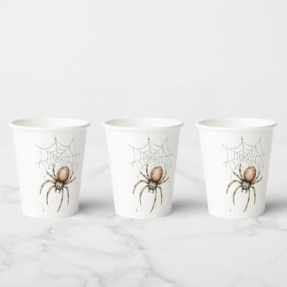Gobelets En Papier Mete Halloween Spider & Web
