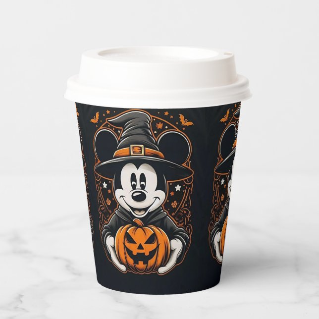 Gobelets En Papier mickey halloween tasse de papier -conception citro (Recto)