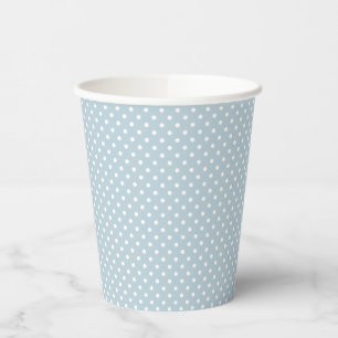 Gobelets En Papier Mignon Bébé Garçon Salle de Bain à Points Bleus