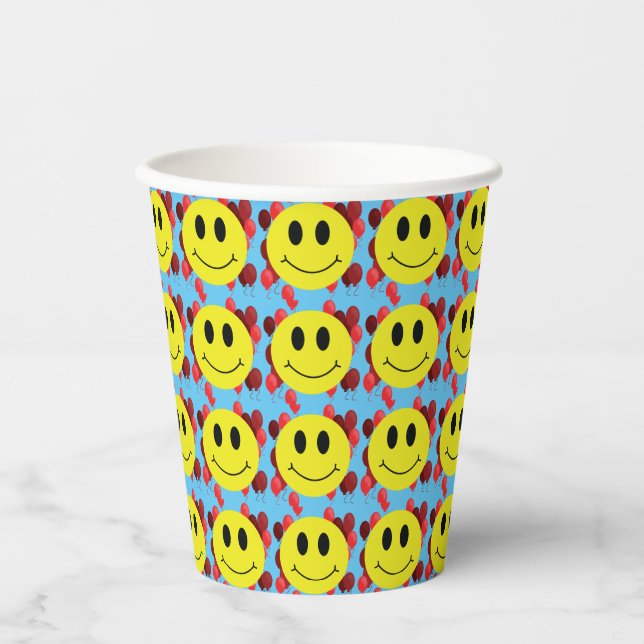 Gobelets En Papier Miles of Smiles Classic Grin Face (Recto)