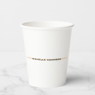 Gobelets En Papier Minimaliste spécial unique moderne