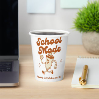 Gobelets En Papier Mode école : Courir sur caféine et Wi-Fi - Mug