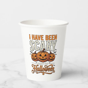 Gobelets En Papier Modèle de chemise vintage citrouille Halloween eff
