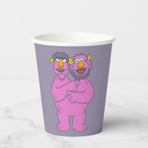 Gobelets En Papier Monstre à deux têtes de Sesame Street
