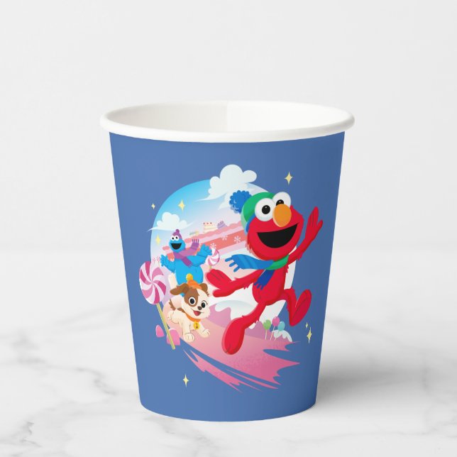 Gobelets En Papier Monstre Elmo, Tango & Cookie | Meilleur Noël (Gauche)