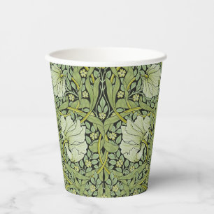 Gobelets En Papier Morris 1876 Vintage Pimpernel motif floral