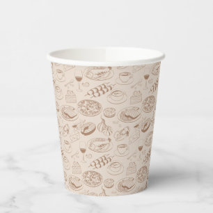 Gobelets En Papier Motif alimentaire 3