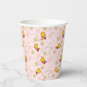 Gobelets En Papier Motif de fleurs de cerisiers roses Woodstock