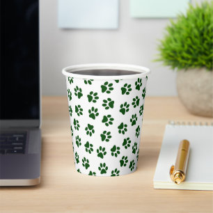 Gobelets En Papier Motif De Pâtes, Patrouilles De Chiens, Paws Vertes