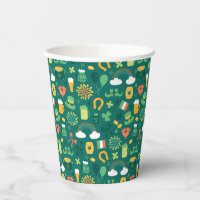 Motif d'icône irlandais mignon