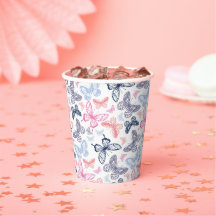 Motif d'illustration de papillon coloré mignon fil