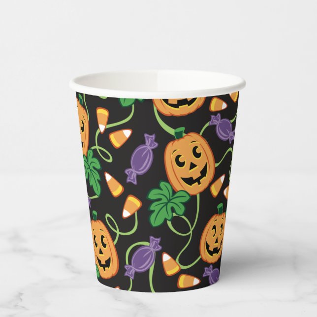 Gobelets En Papier Motif HALLOWEEN (Gauche)