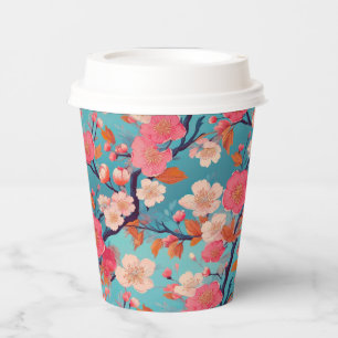 Gobelets En Papier Motif japonais Kimono