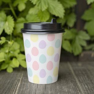 Gobelets En Papier Motif moderne Pastel Egg   Bonne Pâques
