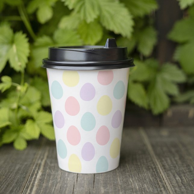 Gobelets En Papier Motif moderne Pastel Egg | Bonne Pâques (Créateur téléchargé)