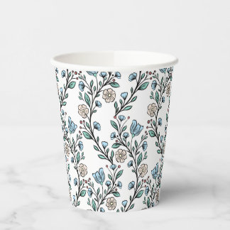 Gobelets En Papier Motif rococo