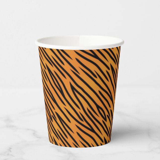 Gobelets En Papier Motif Tiger Stripe (Gauche)