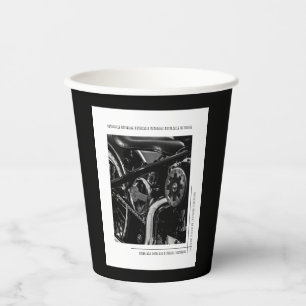 Gobelets En Papier Motorcycle Motorbike moker Ride Rider