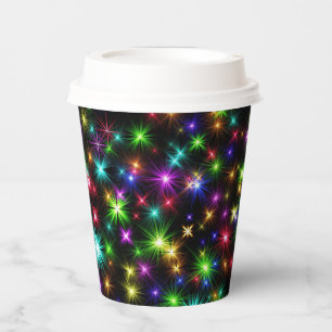 Gobelets En Papier Multicolor Christmas Star Rays-57191