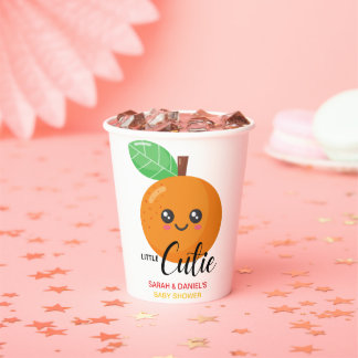 Gobelets En Papier My LITTLE Cutie Clementine Orange Baby 