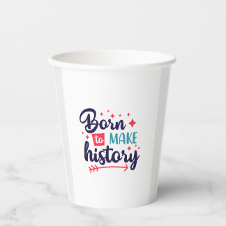 Gobelets En Papier Né pour faire des tasses de papier d'histoire