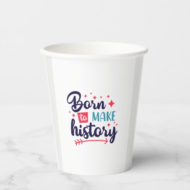 Gobelets En Papier Né pour faire des tasses de papier d'histoire (Recto)