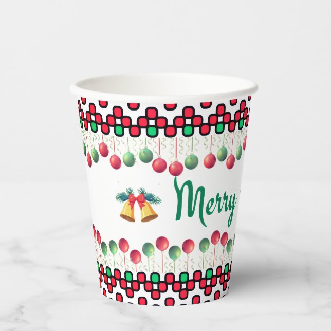 Gobelets En Papier Noël  (Recto)