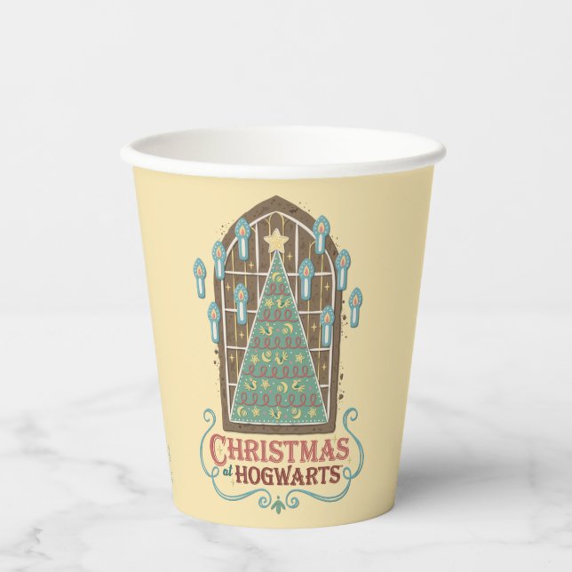 Gobelets En Papier Noël chez HOGWARTS™ - Graphique de cookies (Recto)