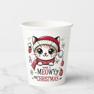 Gobelets En Papier Noël Meowy