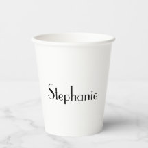 Nom Monogram Modèle Noir Blanc Cuit Personnalisé