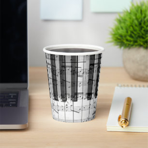 Gobelets En Papier notes de musique piano