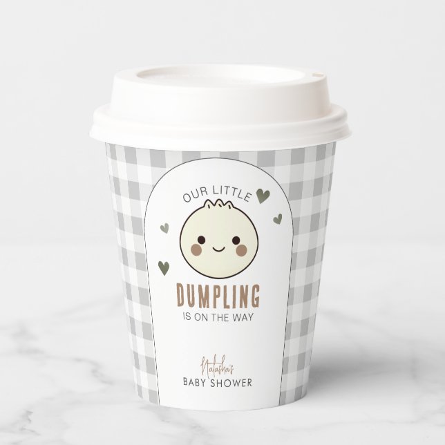 Gobelets En Papier Notre petit Baby shower neutre pour les femmes (Recto)