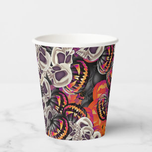 Gobelets En Papier Nuit effrayante