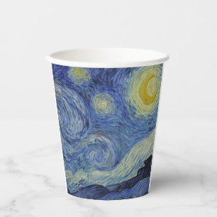 Gobelets En Papier "Nuit étoilée" par Van Gogh