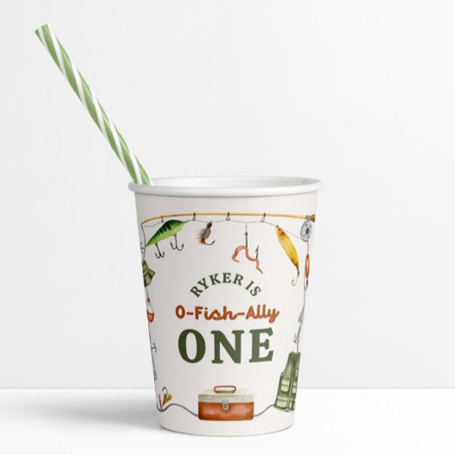 Gobelets En Papier O-Fish-Ally Coupe de papier d'anniversaire (Créateur téléchargé)
