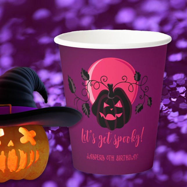 Gobelets En Papier Obtenons une Halloween Éffrayante n'importe quel â (Créateur téléchargé)