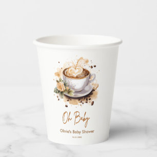 Gobelets En Papier Oh Baby A Baby est en train de brasser Baby shower