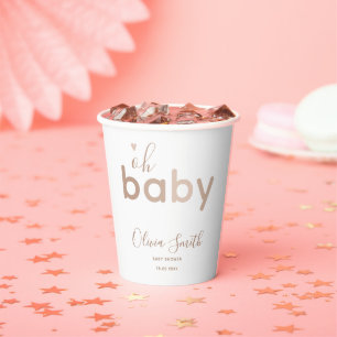 Gobelets En Papier Oh Baby Beige Neutral