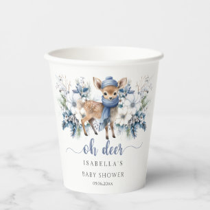 Gobelets En Papier Oh Deer Winter Boy Baby shower