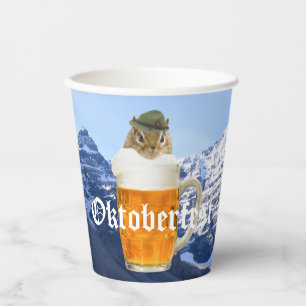 Gobelets En Papier Oktoberfest Beer Festival Party Animal Paper Cups