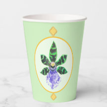 Orchidée pétale verte et noire