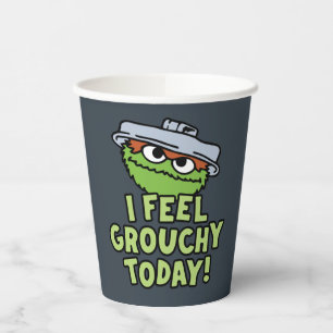 Gobelets En Papier Oscar le Groupement Je Me Sens Grouchy Aujourd'H