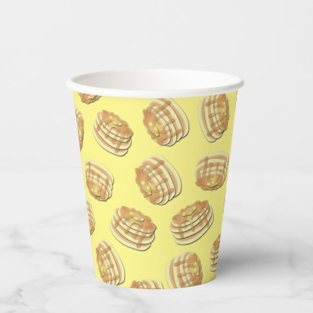 Gobelets En Papier Pancake Anniversaire Frapjack Cute Enfants Papier  (Recto)