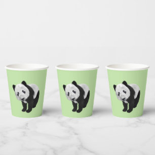 Gobelets En Papier Panda Cub Green