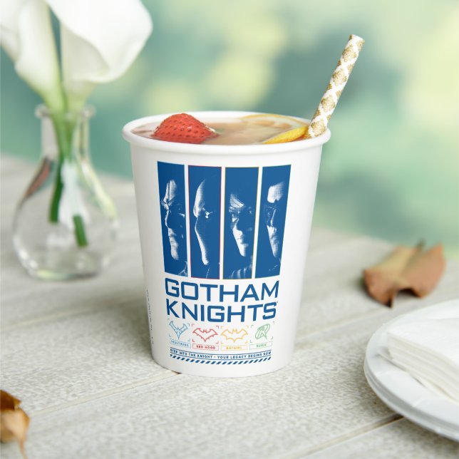 Gobelets En Papier Panneaux de visage Gotham Knights (Insitu)