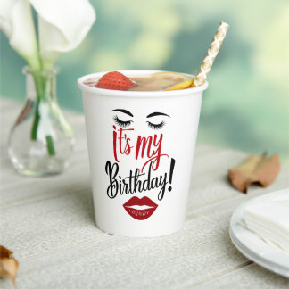 Gobelets En Papier Paper Cup - C'est mon anniversaire